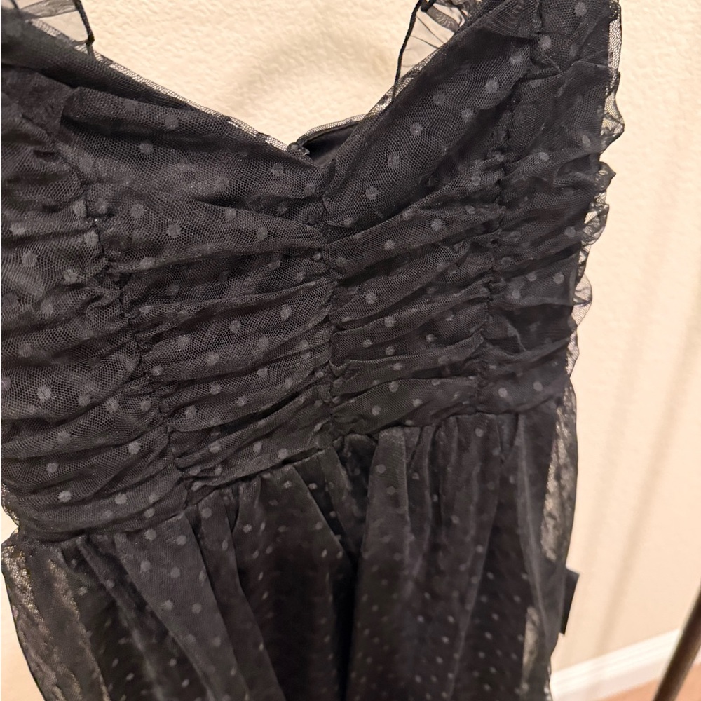 Lulu's Black Ruffled Dress - Picture 2 of 6